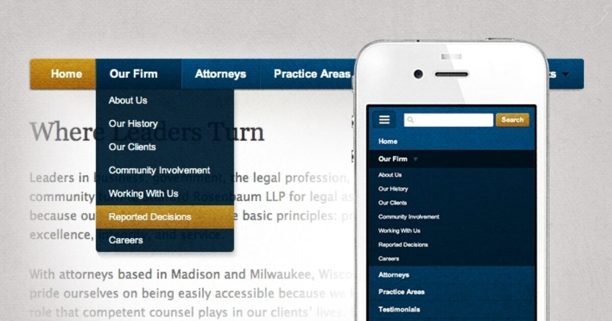 Dropdown Menus for Mobile | Astuteo™