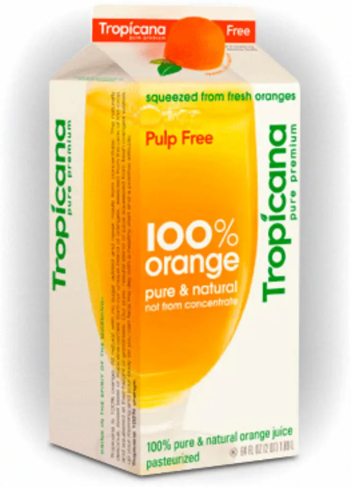 Original image of the 2009 Tropicana carton redesign